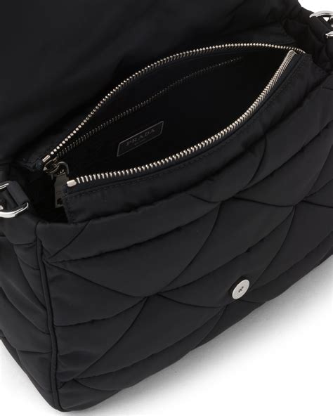 prada padded nylon shoulder bag.